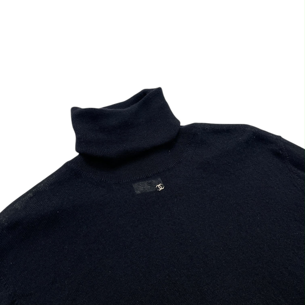 Chanel Cashmere Logo Long Sleeve Top