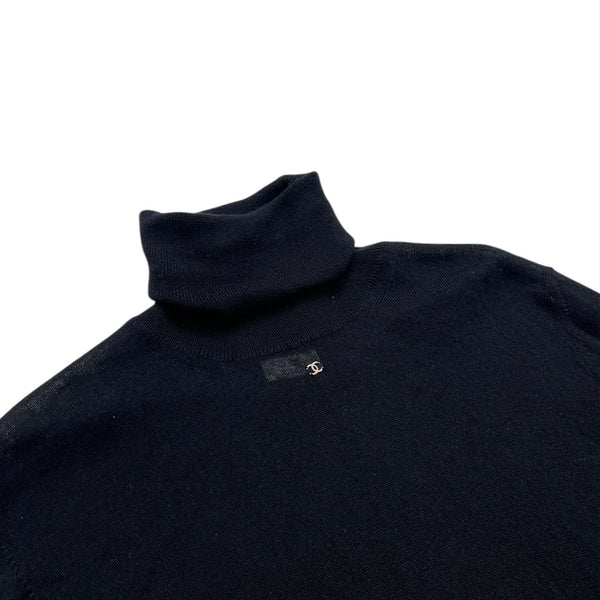 Chanel Cashmere Logo Long Sleeve Top