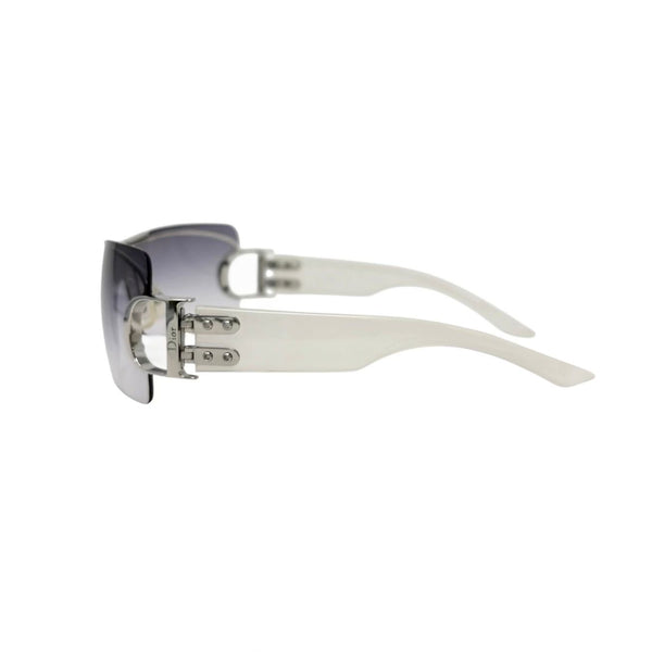 Dior White Logo Jumbo Sunglasses