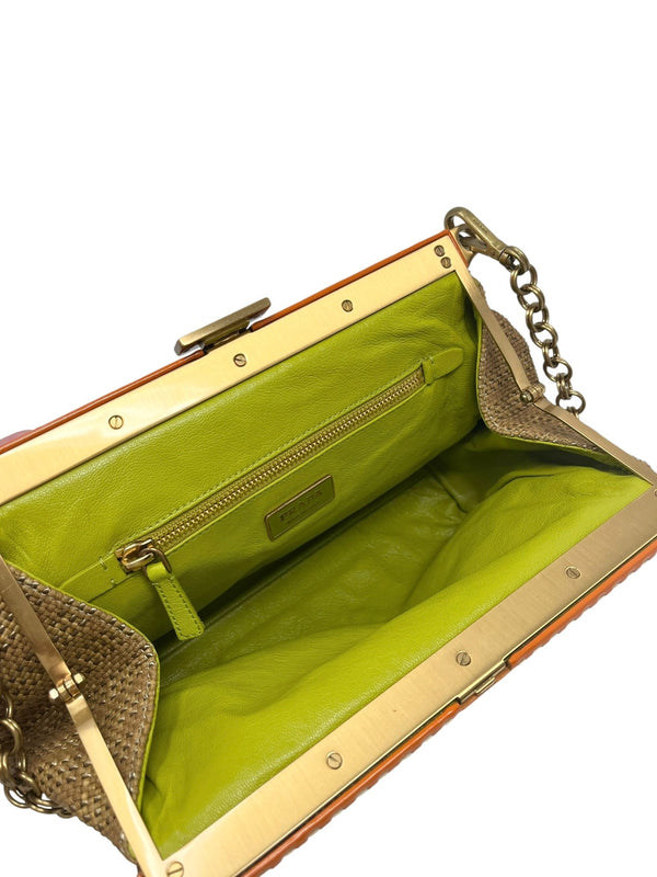 Prada Woven Chain Top Lock Bag