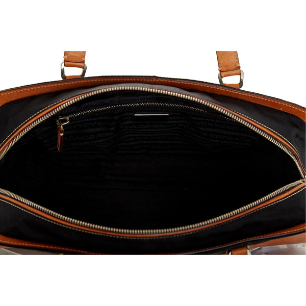 Prada Mixed Media Nylon Shoulder Bag