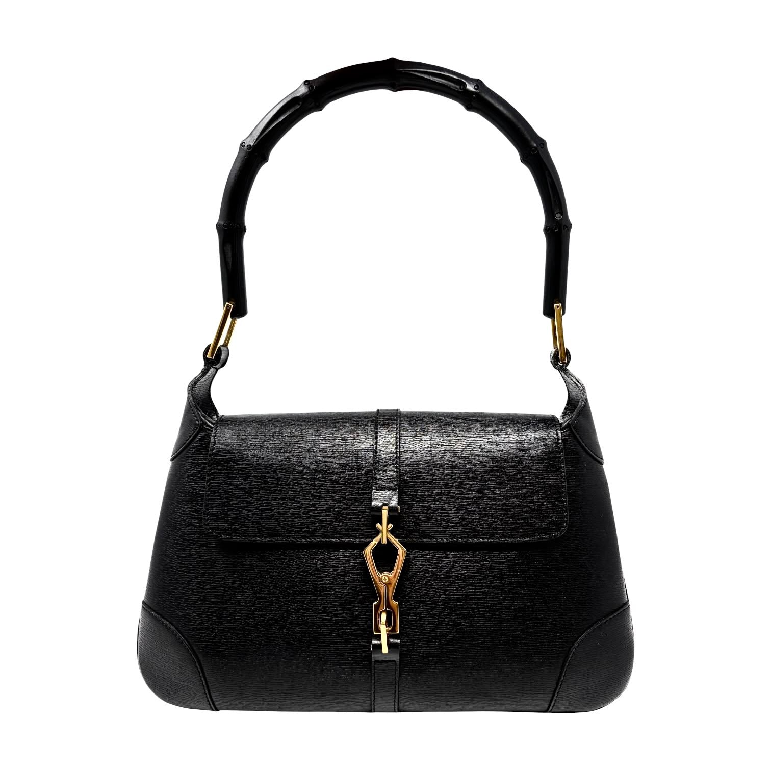 Gucci Black Bamboo Shoulder Bag