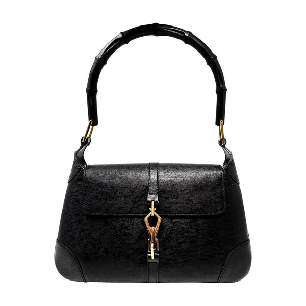 Gucci Black Bamboo Shoulder Bag