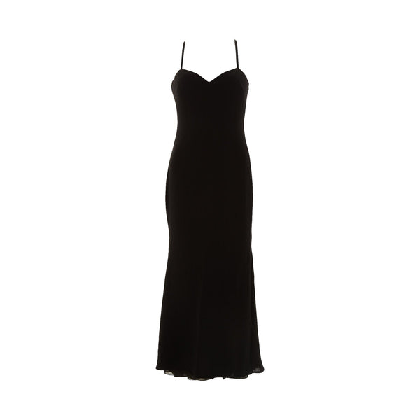 Gianni Versace Black Silk Gown