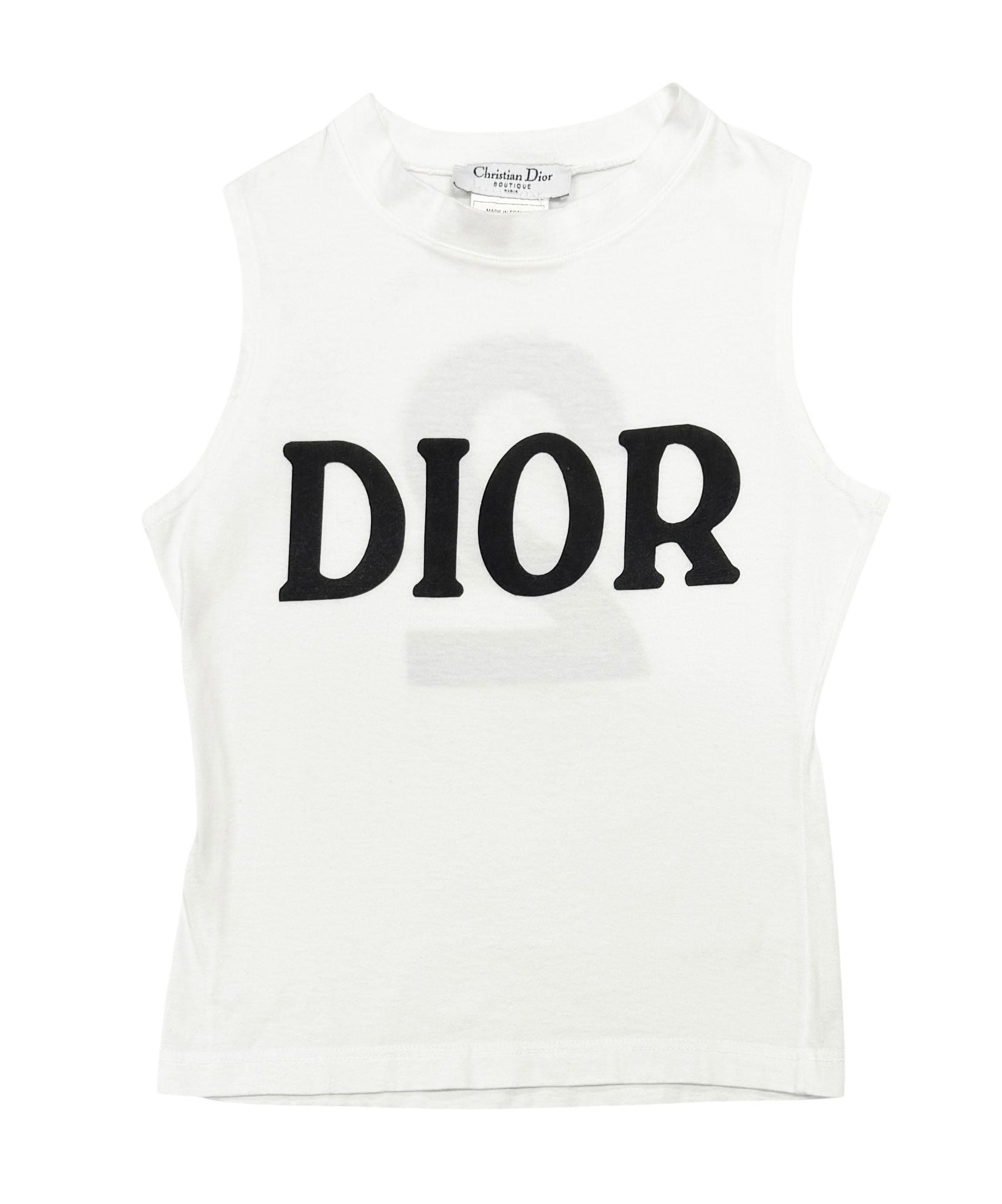 Dior White Logo Tank – Treasures of NYC