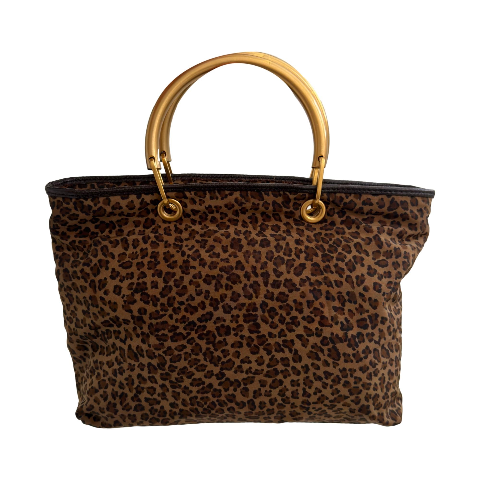Bottega Veneta Cheetah Top Handle Bag