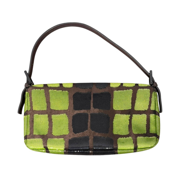 Fendi Sequin Animal Print Baguette