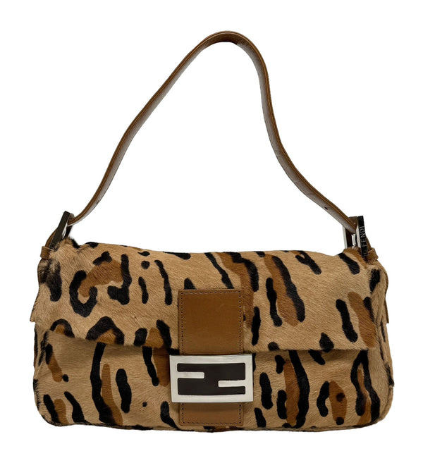 Fendi Leopard Print Baguette