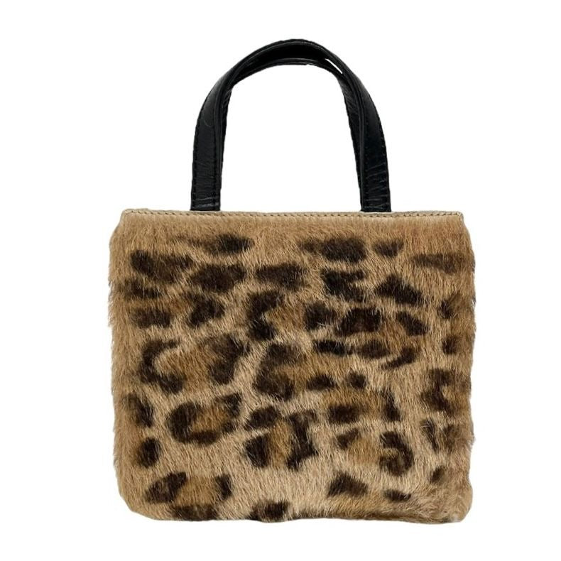 Loewe Cheetah Print Mini Fur Bag