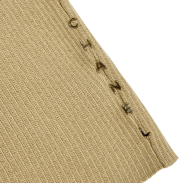 Chanel Beige Logo Tank Top