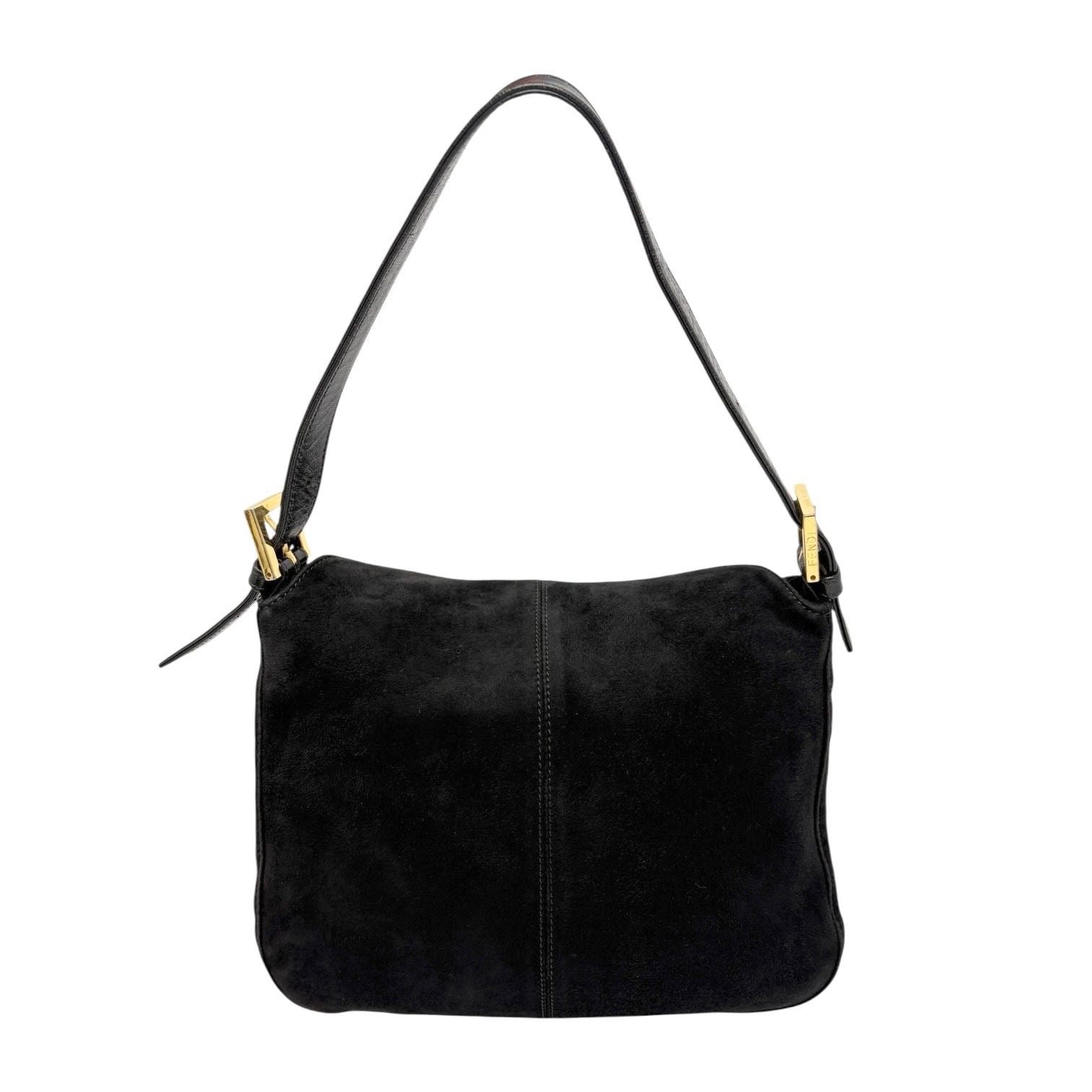 Fendi Black Suede Shoulder Bag