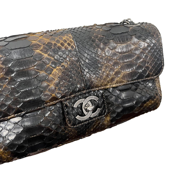 Chanel Brown Python Flap Bag