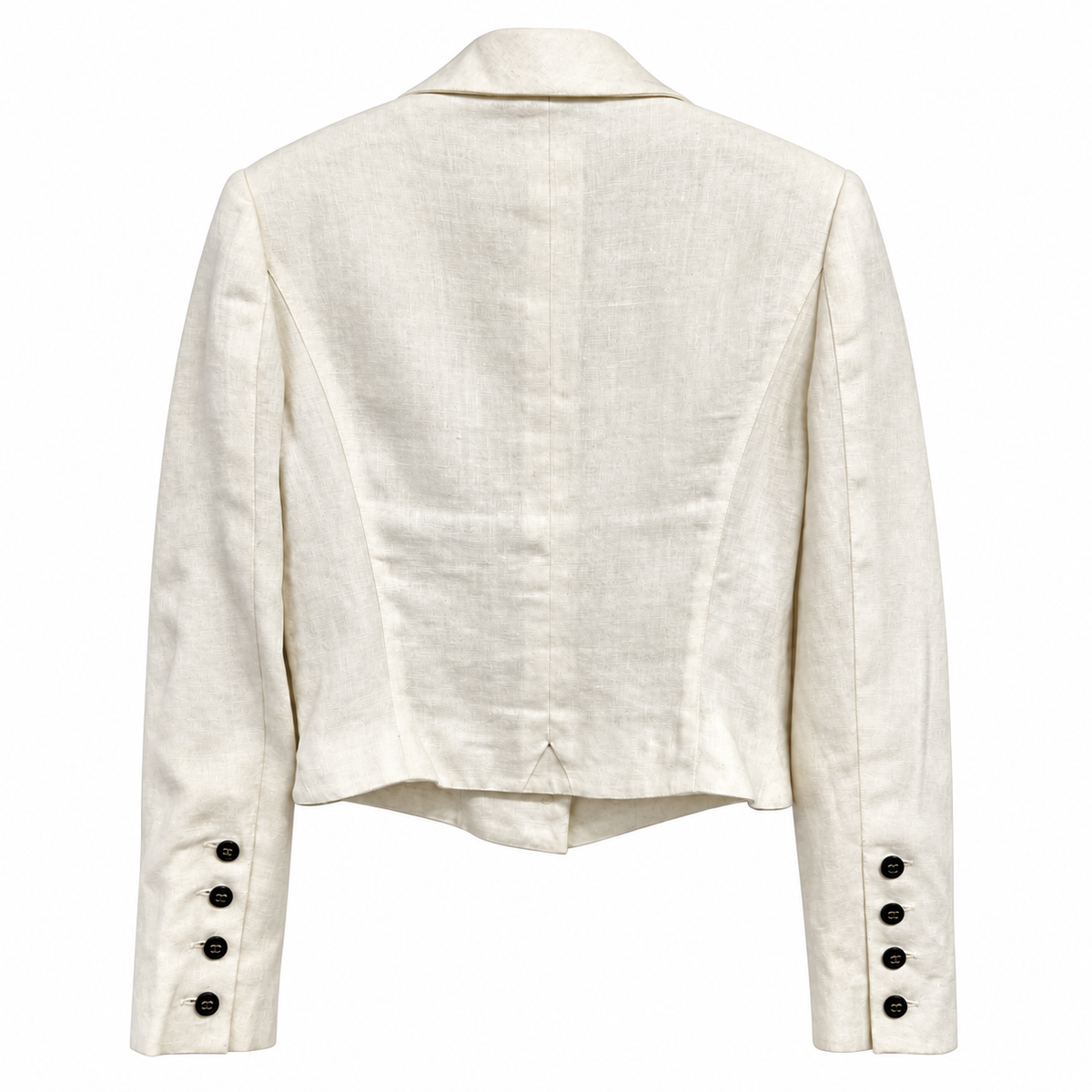 Chanel Ivory Logo Jacket