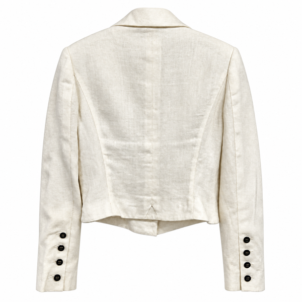 Chanel Ivory Logo Jacket