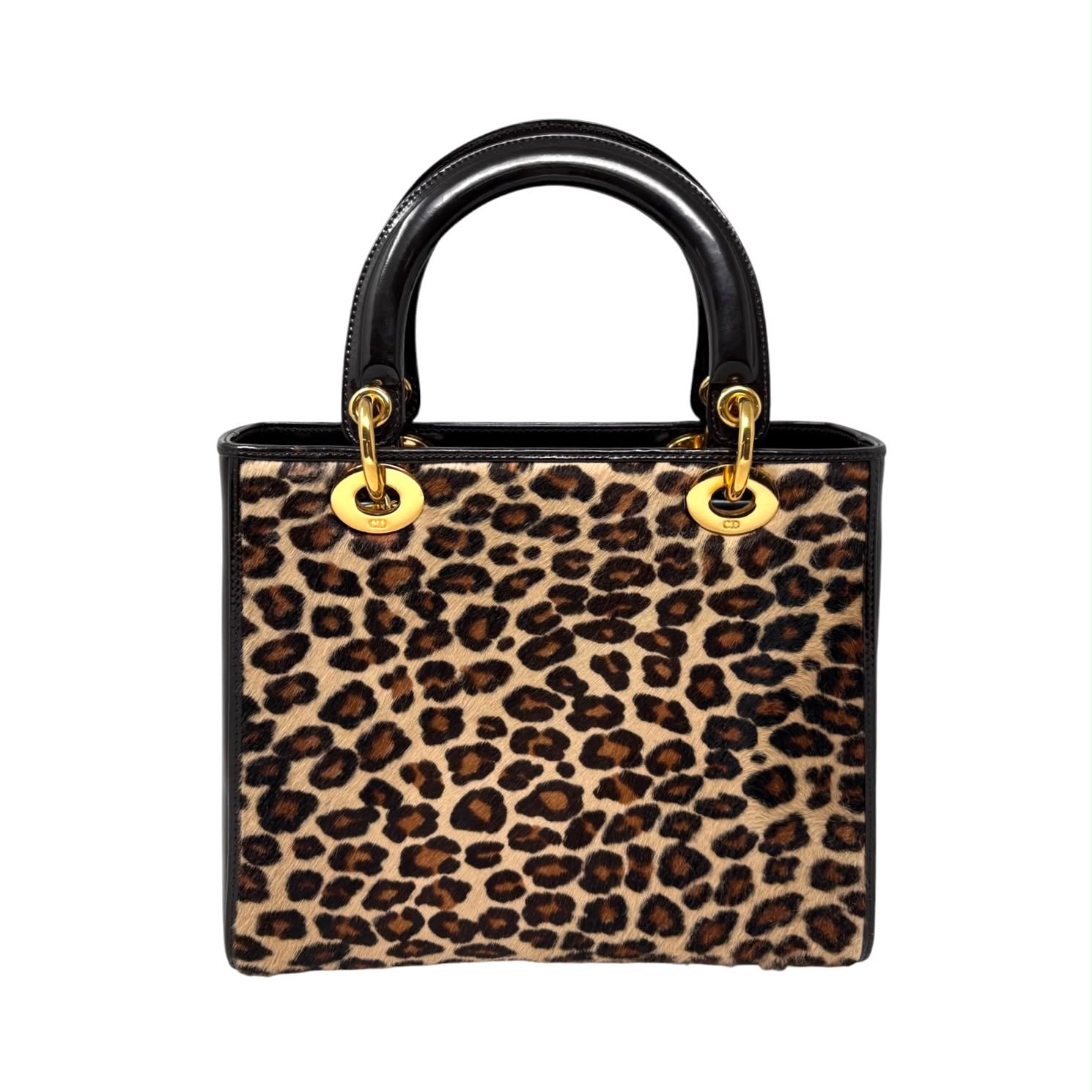 Dior Cheetah Print Calf Hair Lady Bag