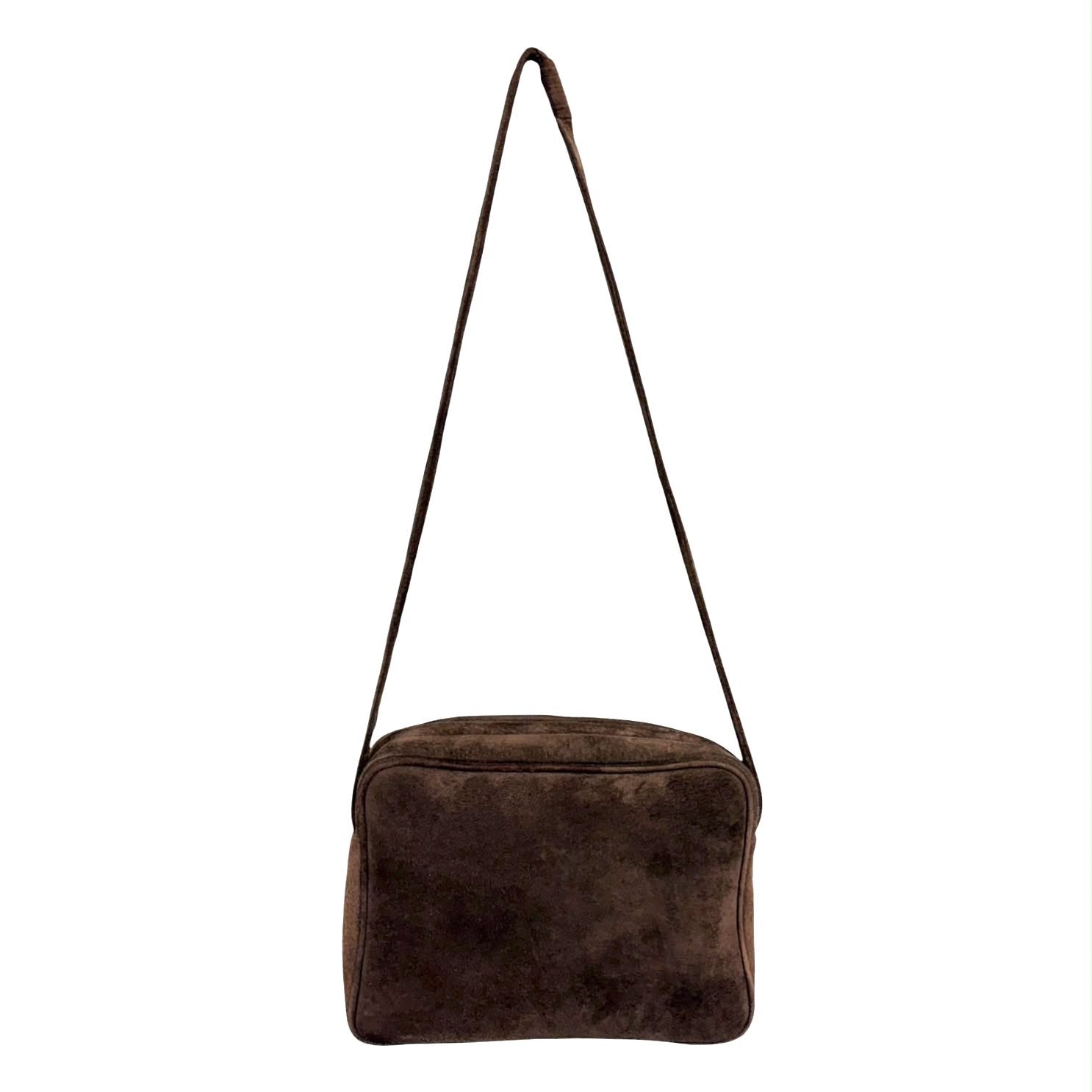 Chanel Brown Suede Camera Bag
