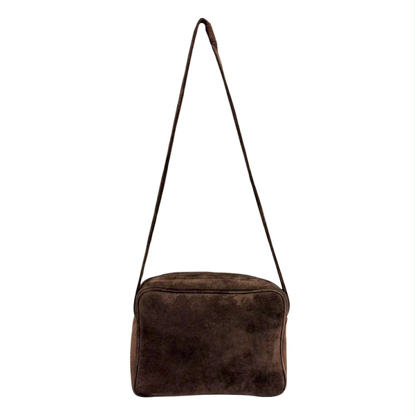 Chanel Brown Suede Camera Bag