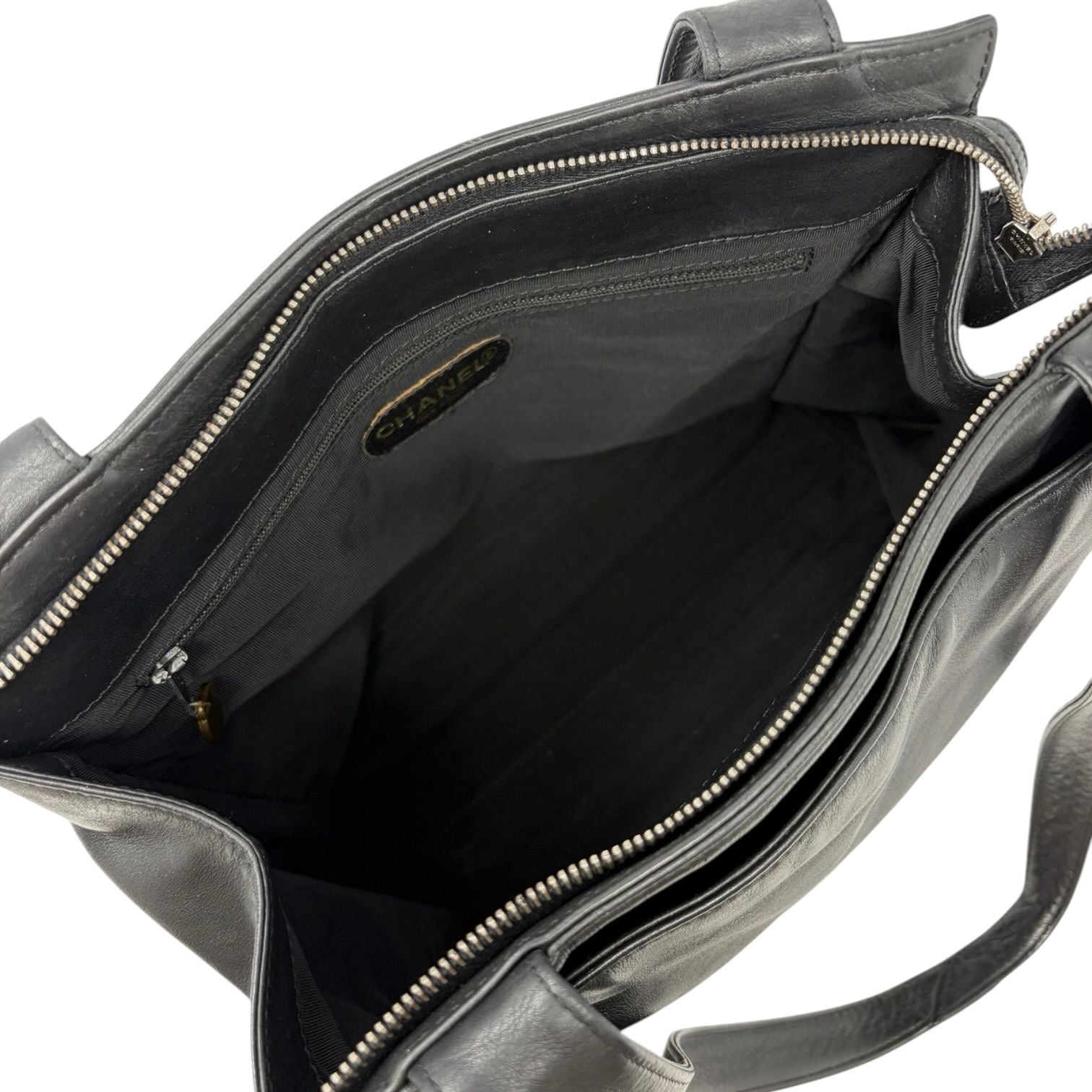 Chanel Black Logo Shoulder Bag