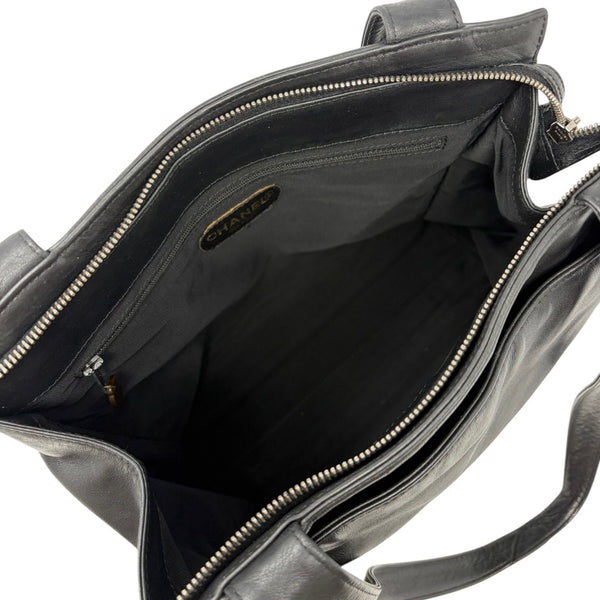 Chanel Black Logo Shoulder Bag