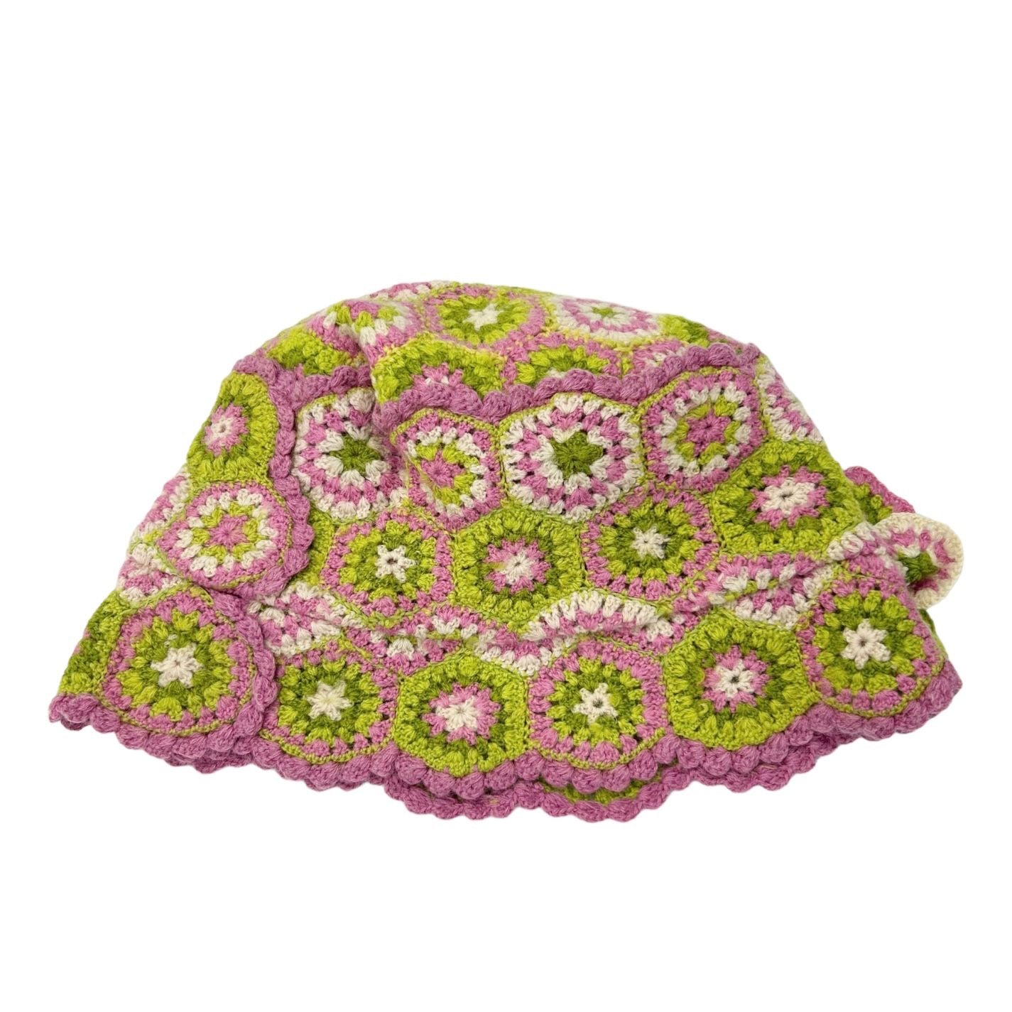 Dior Green Crochet Bucket Hat
