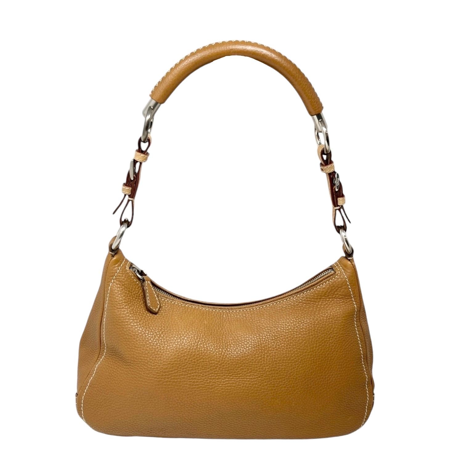 Prada Tan Leather Shoulder Bag