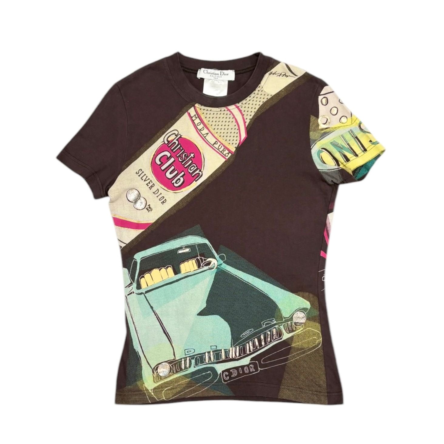 Dior Club Brown Short Sleeve Top