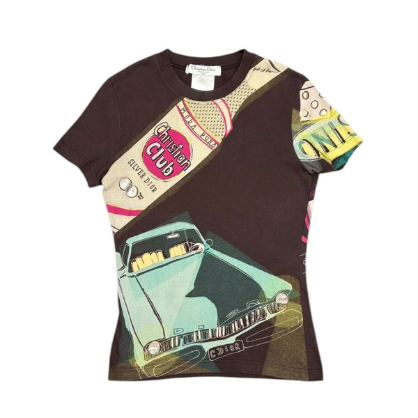 Dior Club Brown Short Sleeve Top