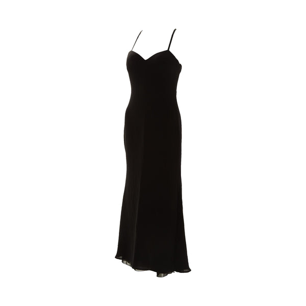 Gianni Versace Black Silk Gown