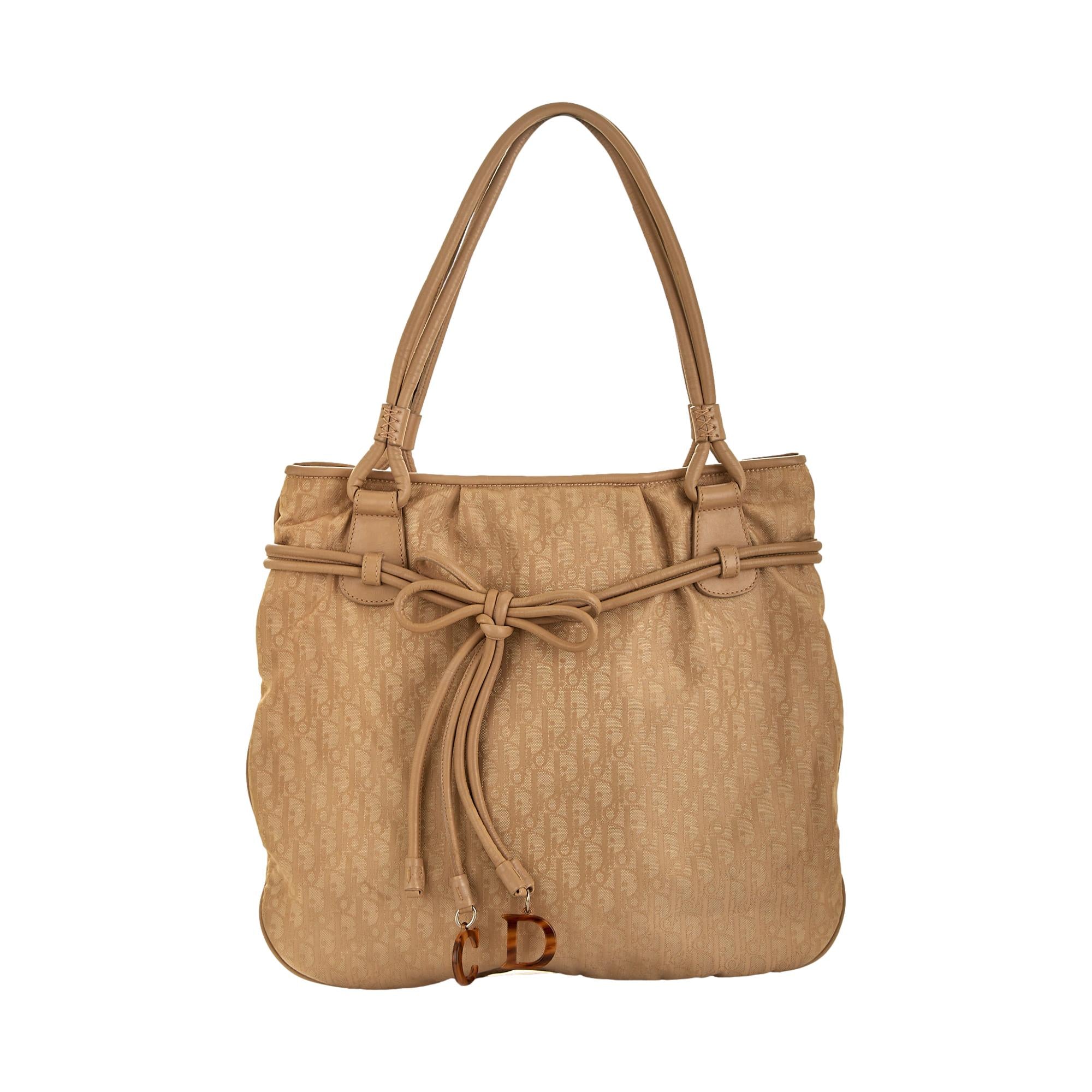 Dior Nude Nylon Monogram Shoulder Bag