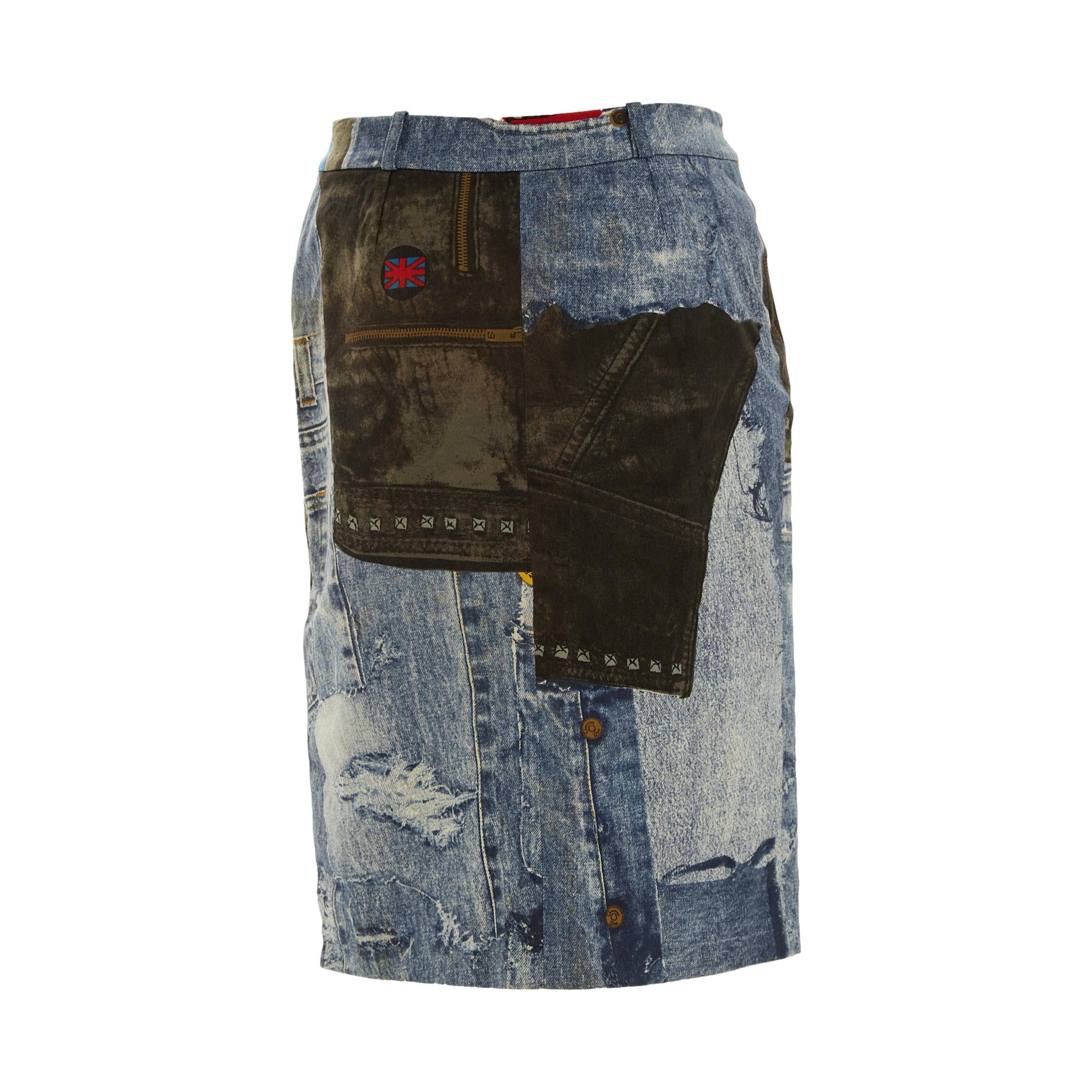 Dior Denim Speedway Skirt