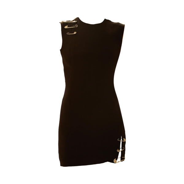Gianni Versace Black Safety Pin Dress