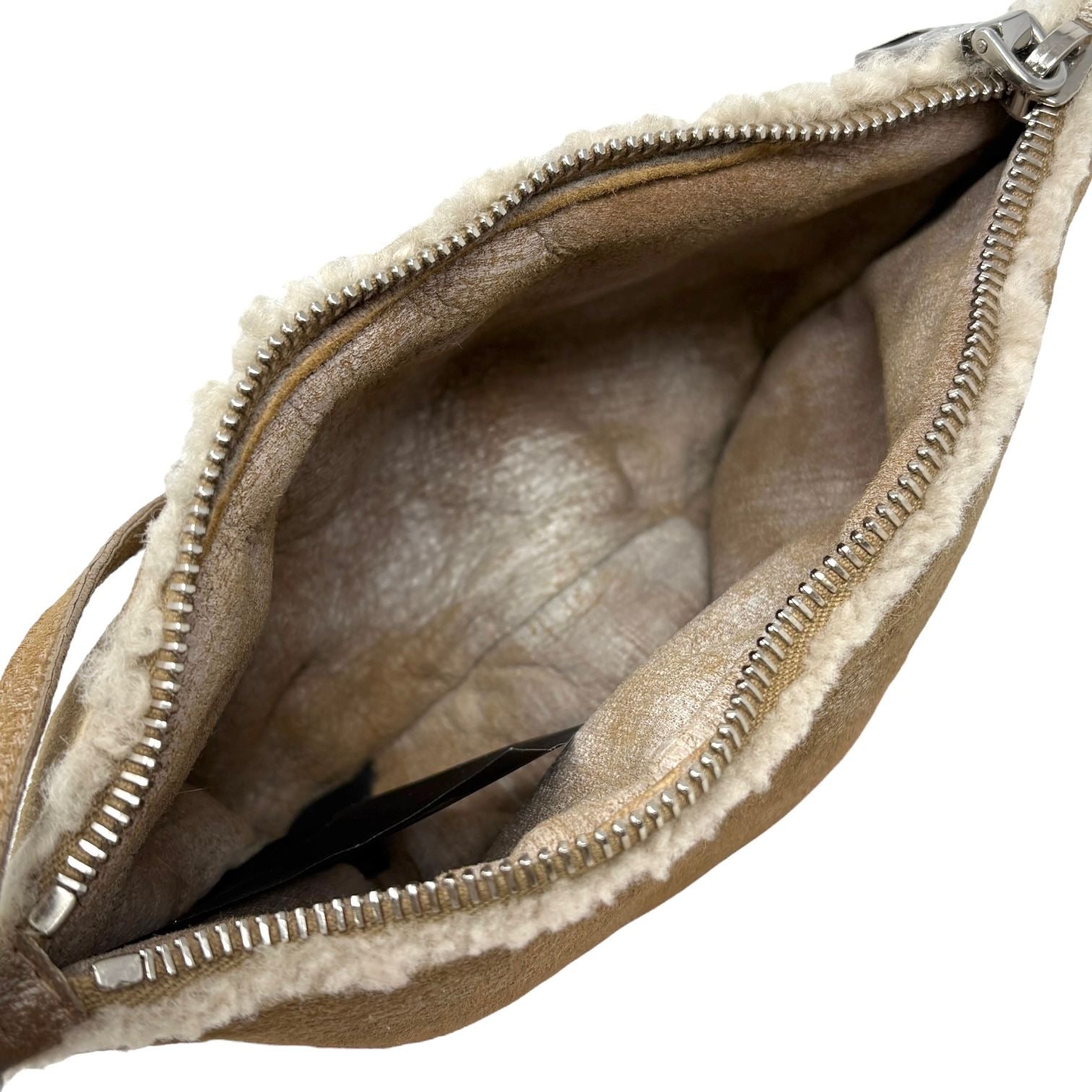 Prada Shearling Mini Shoulder Bag