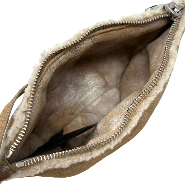 Prada Shearling Mini Shoulder Bag