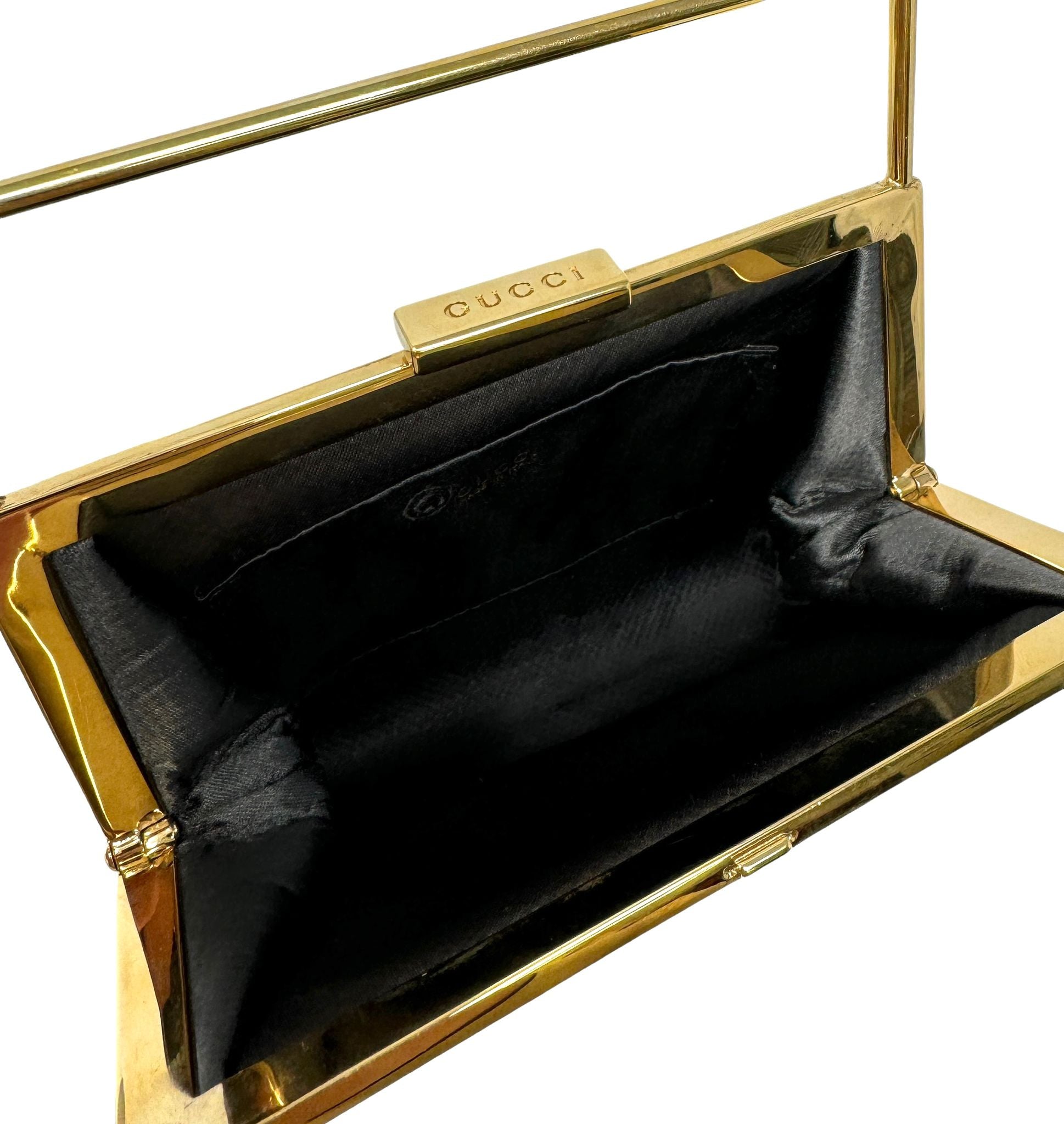 Gucci Black Satin Mini Top Handle – Treasures of NYC