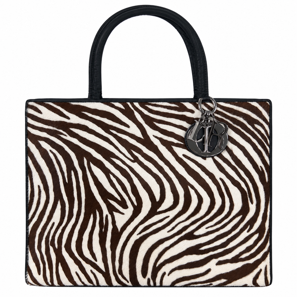 Dior Zebra Print Calf Hair Lady Bag