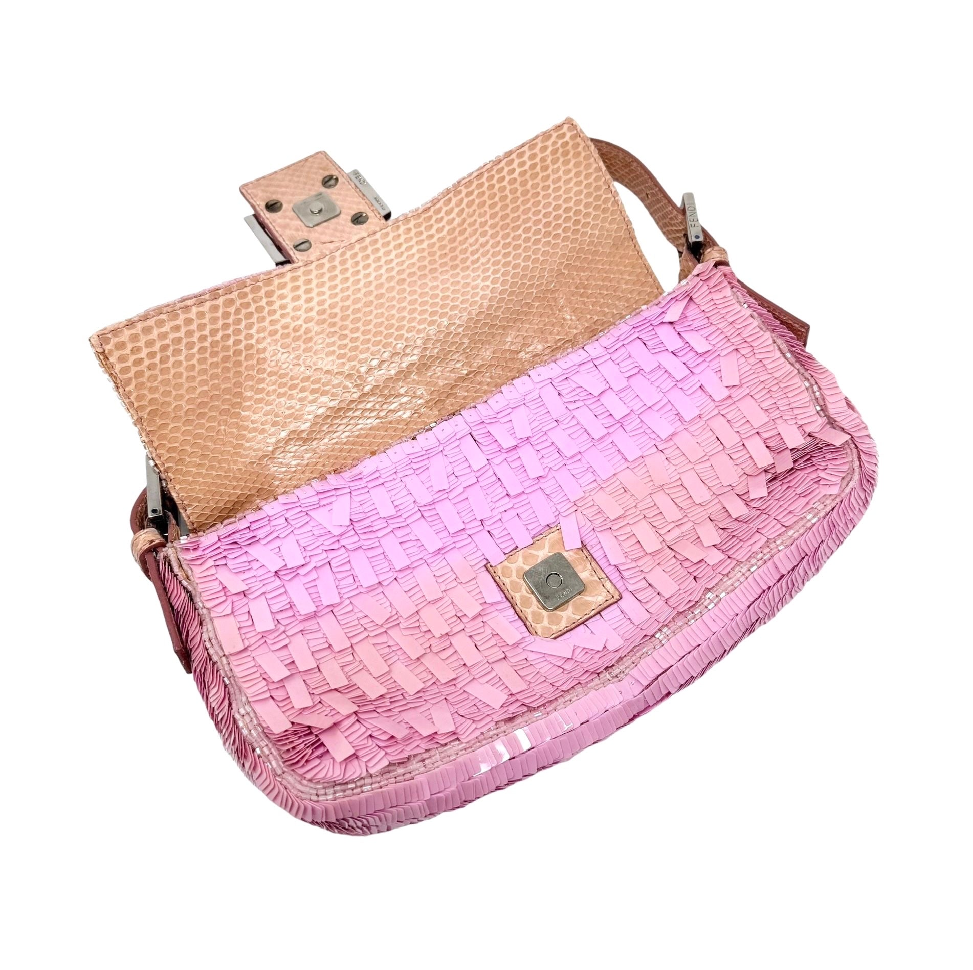 Fendi Pink Sequin Baguette – Treasures of NYC