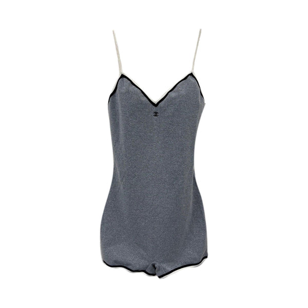 Chanel Grey Logo Romper