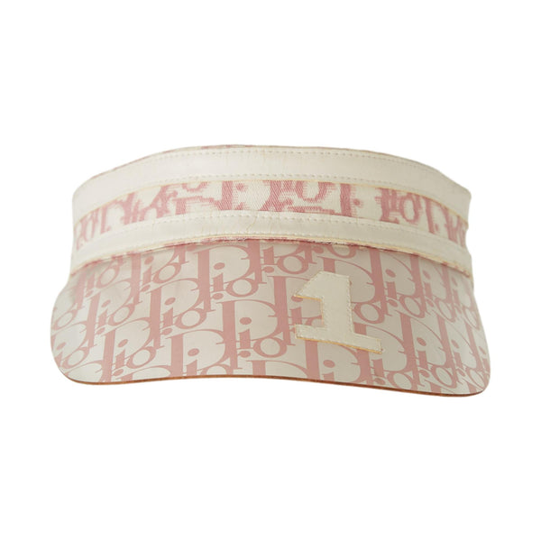 Dior Clear + Pink Logo Visor