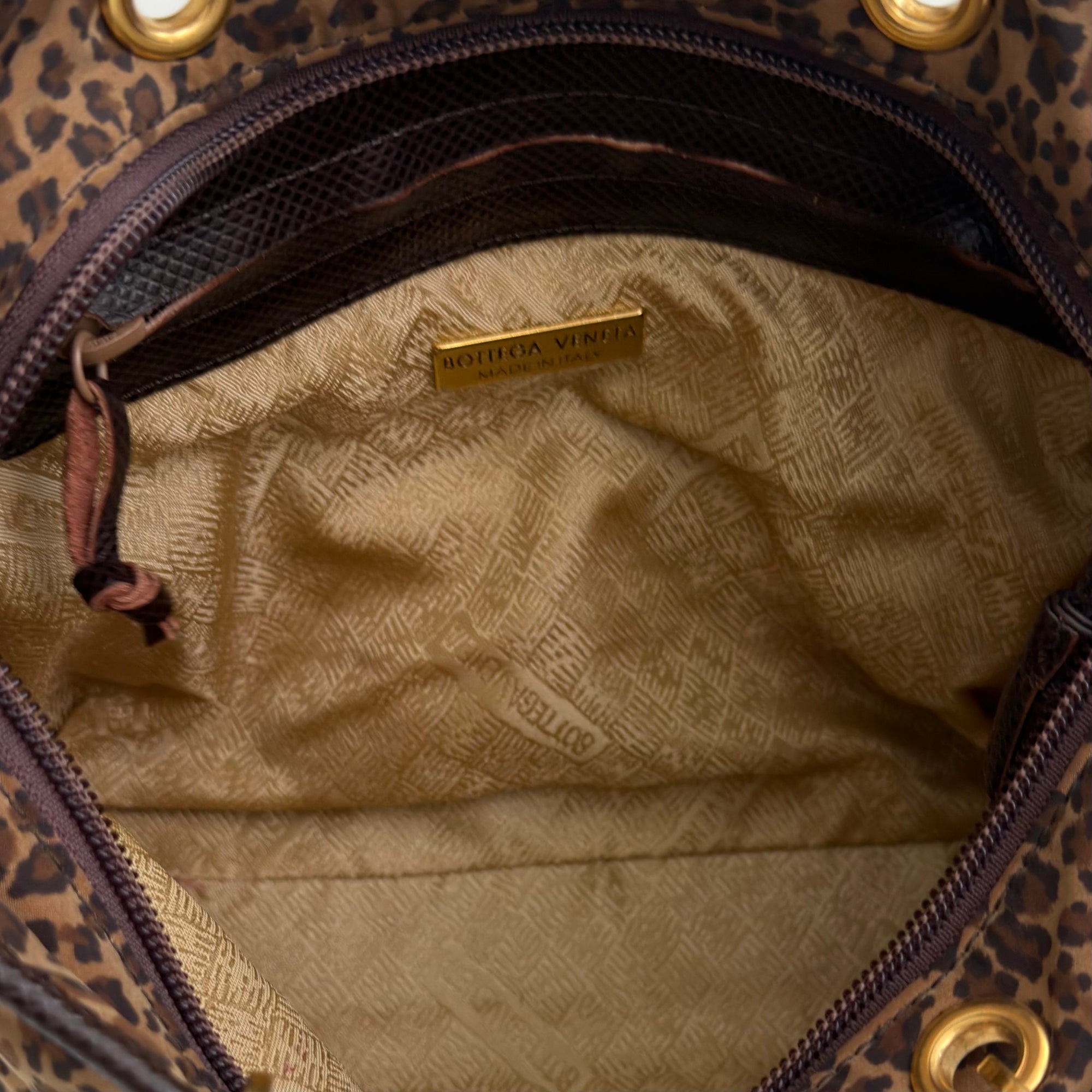 Bottega Veneta Cheetah Top Handle Bag