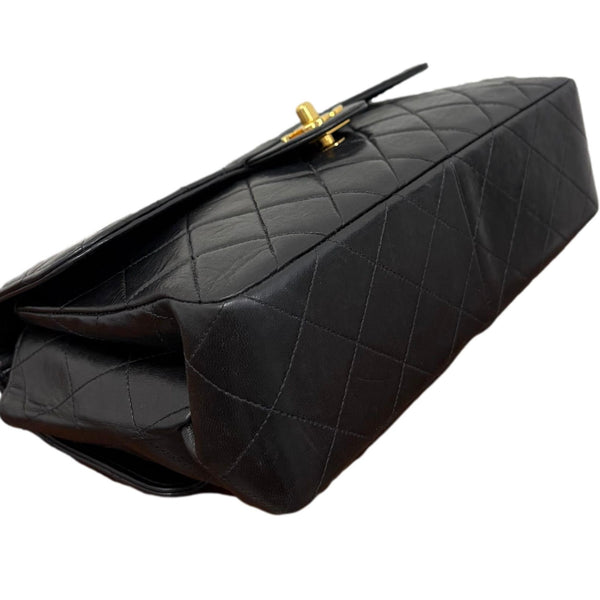 Chanel Black Lambskin Double Sided Flap Bag