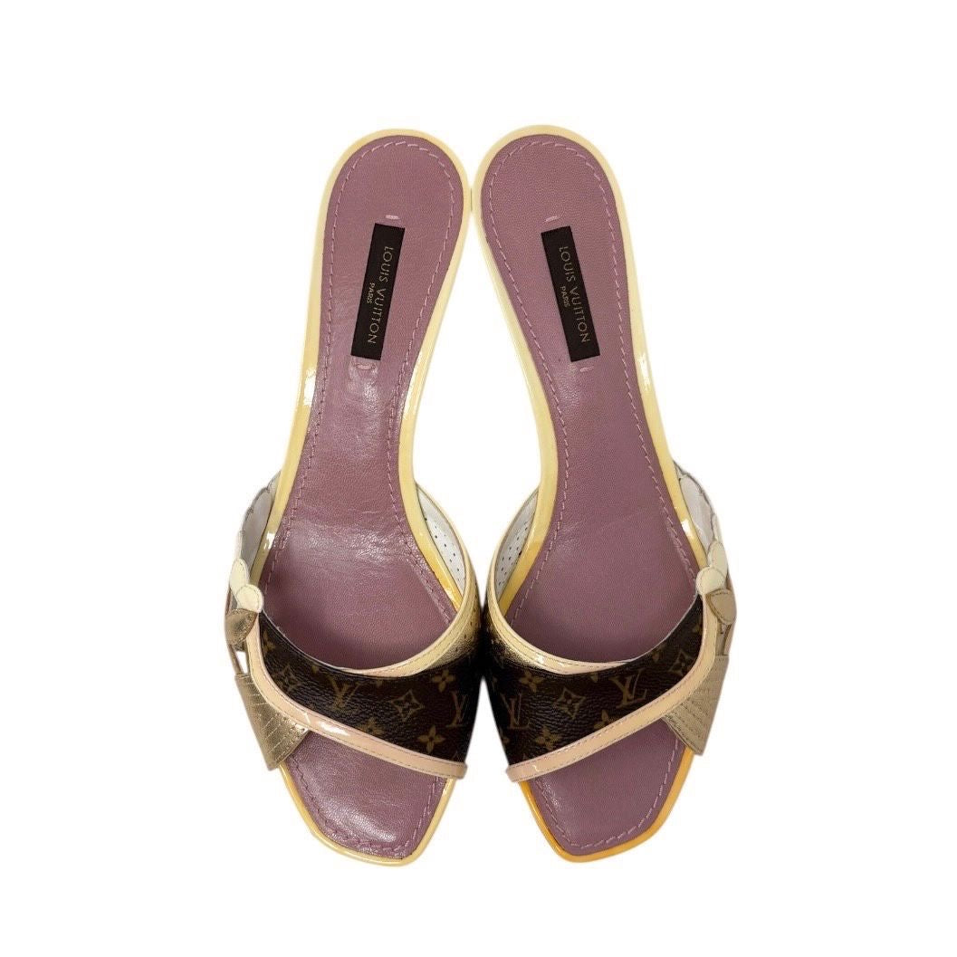 Louis Vuitton Mixed Media Kitten Heels