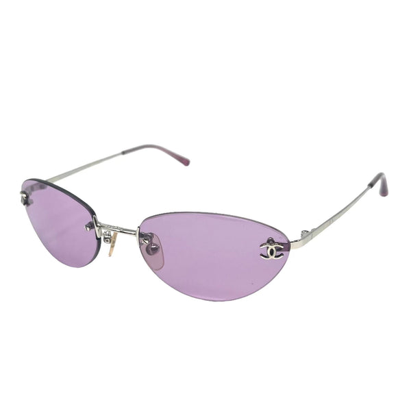 Chanel Mini Purple Logo Sunglasses