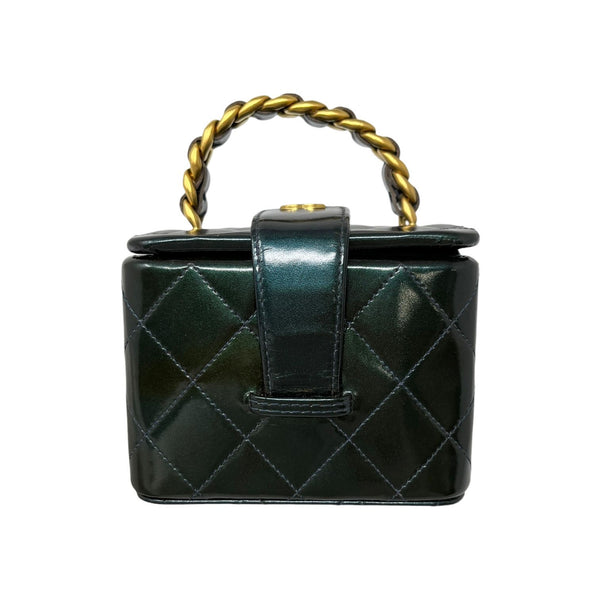 Chanel Micro Green Top Handle Bag