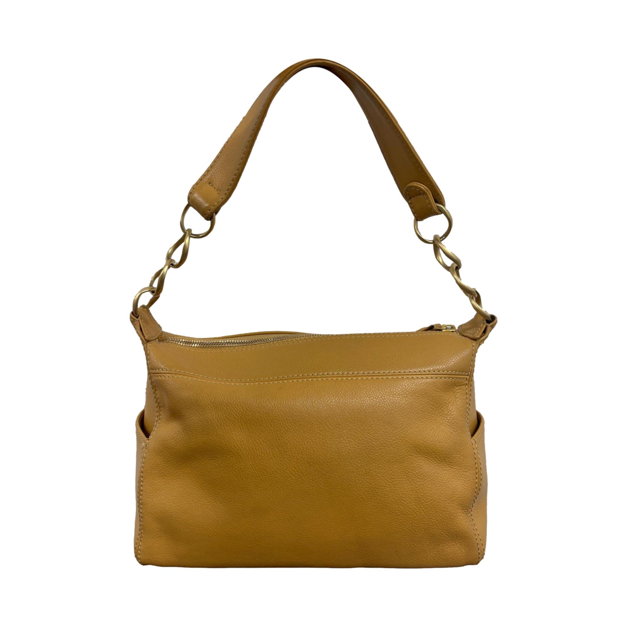 Chanel Tan Caviar Chain Shoulder Bag