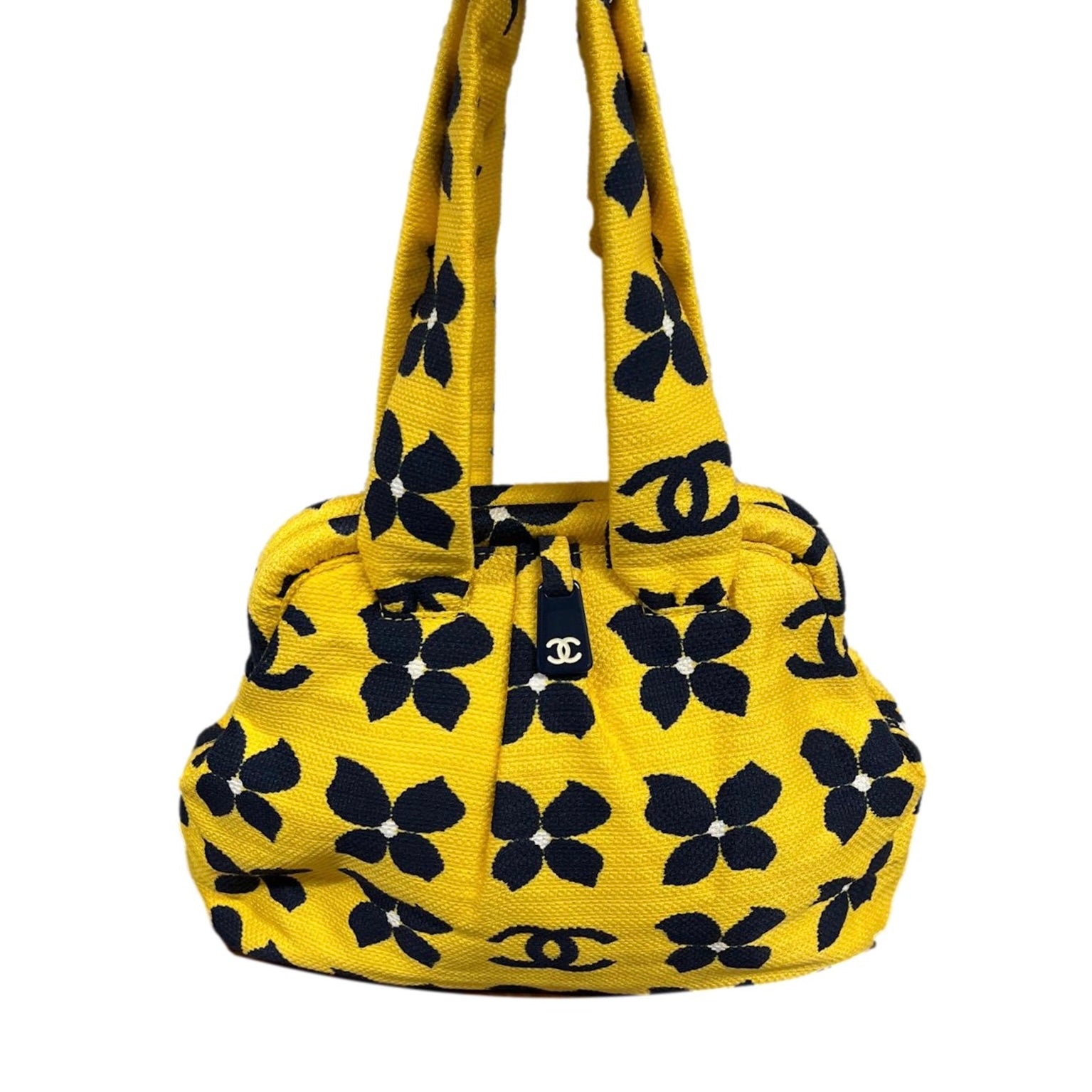 Chanel Yellow Print Shoulder Bag