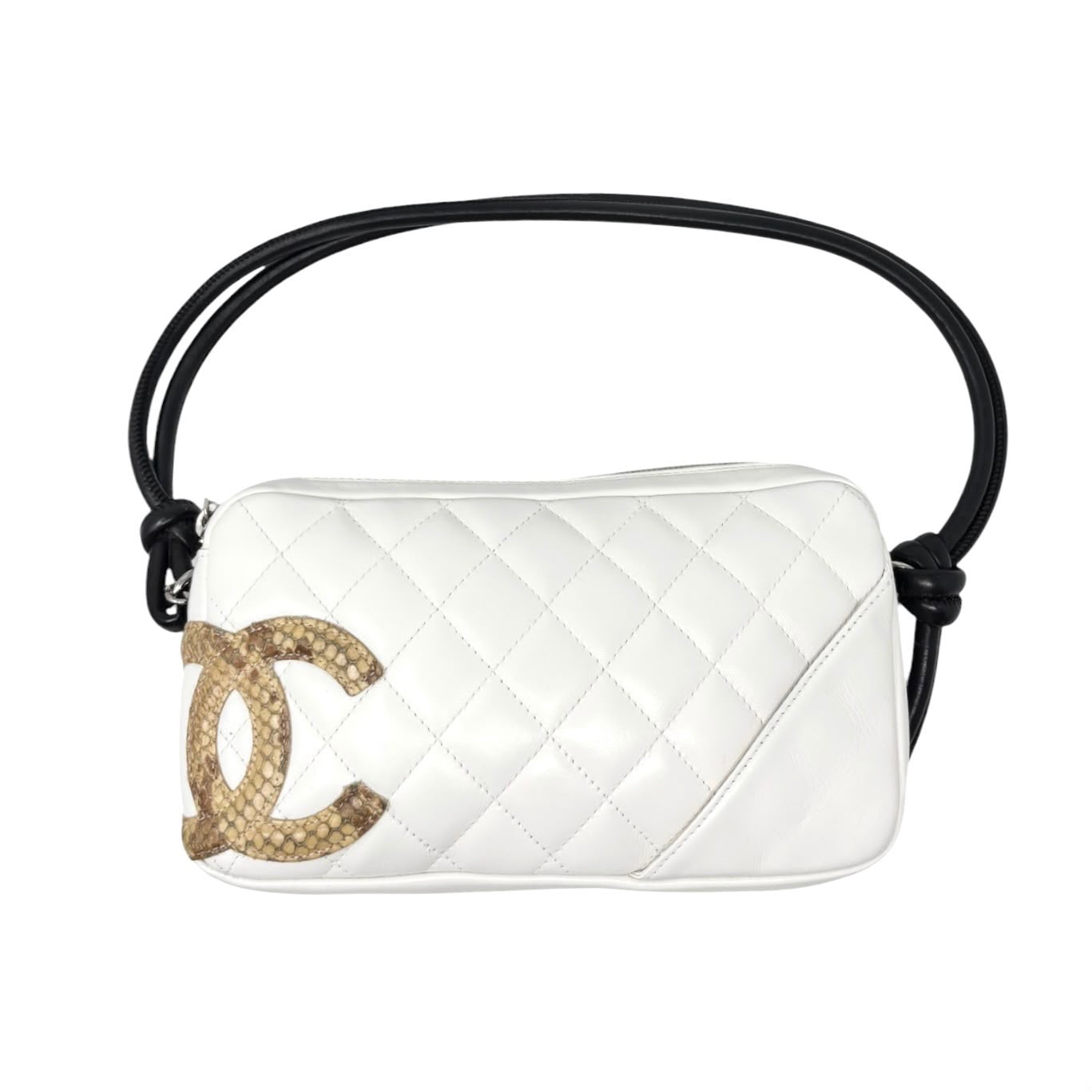 Chanel White Quilted Cambon Shoulder Bag