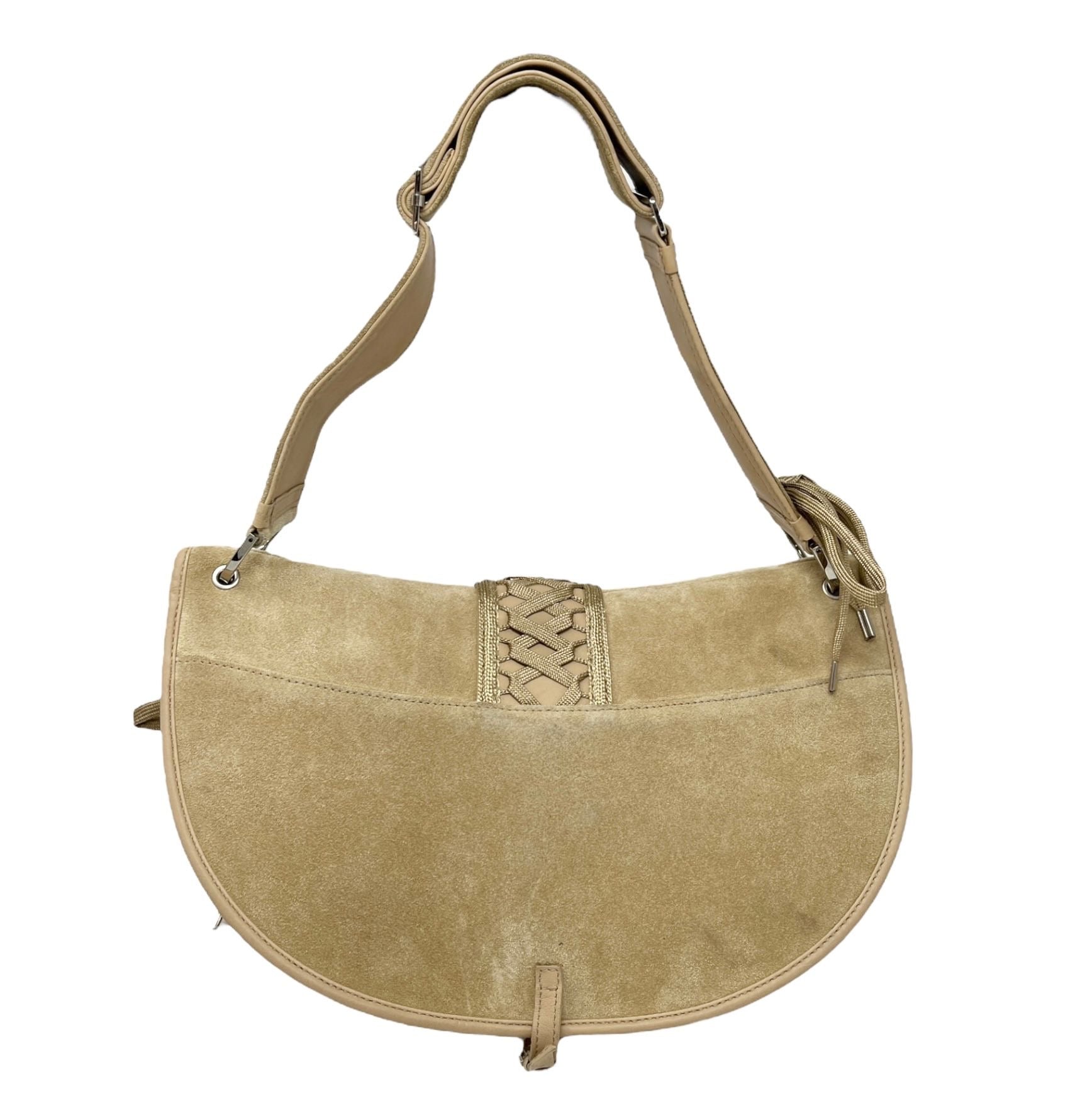 Dior Tan Suede Corset Shoulder Bag