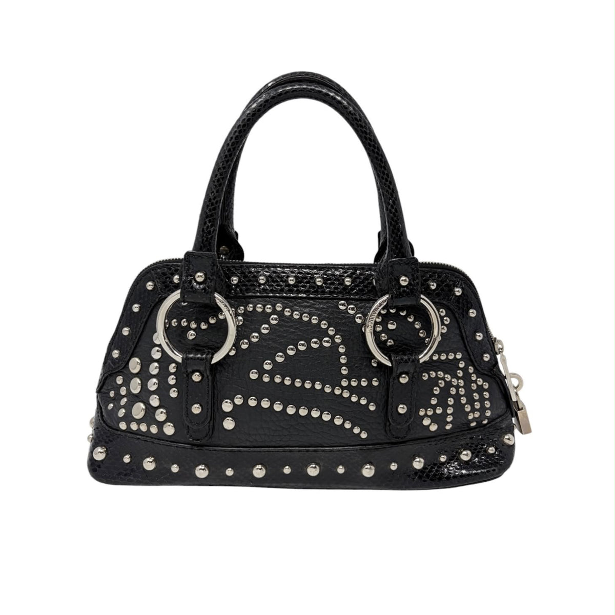 Dolce & Gabbana Studded Logo Top Handle Bag