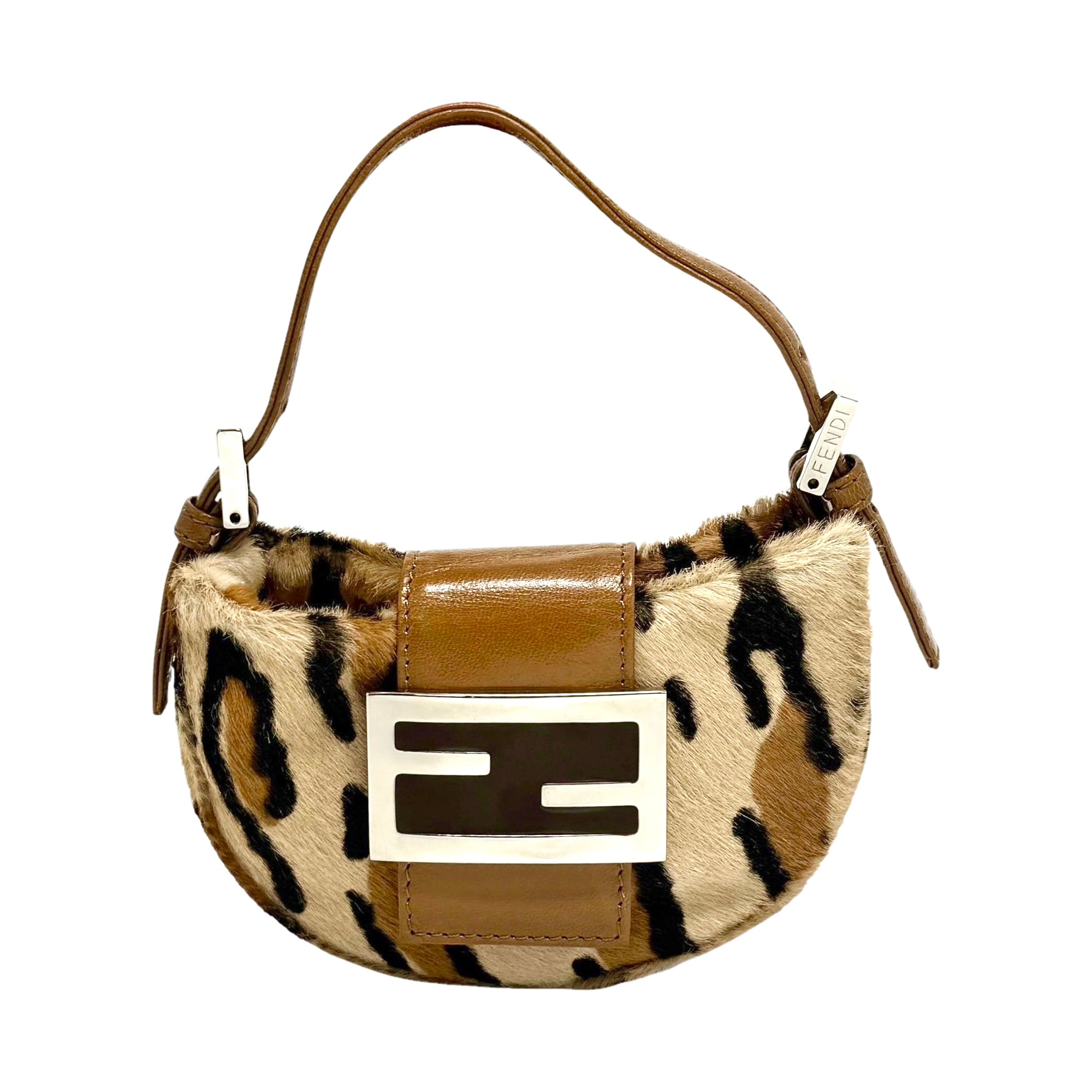 Fendi Cheetah Mini Croissant