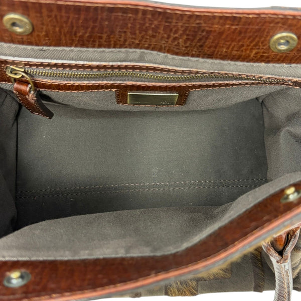 Fendi Brown Calfhair Shoulder Bag